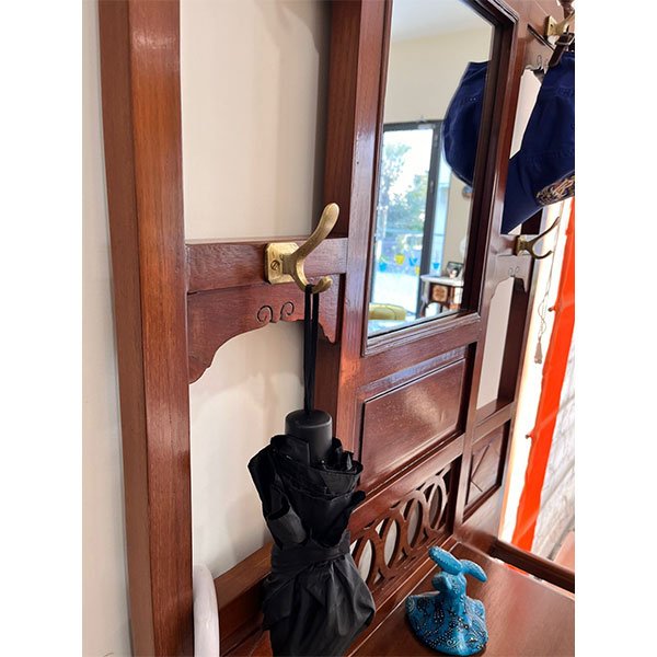 teak hall stand - Image 5